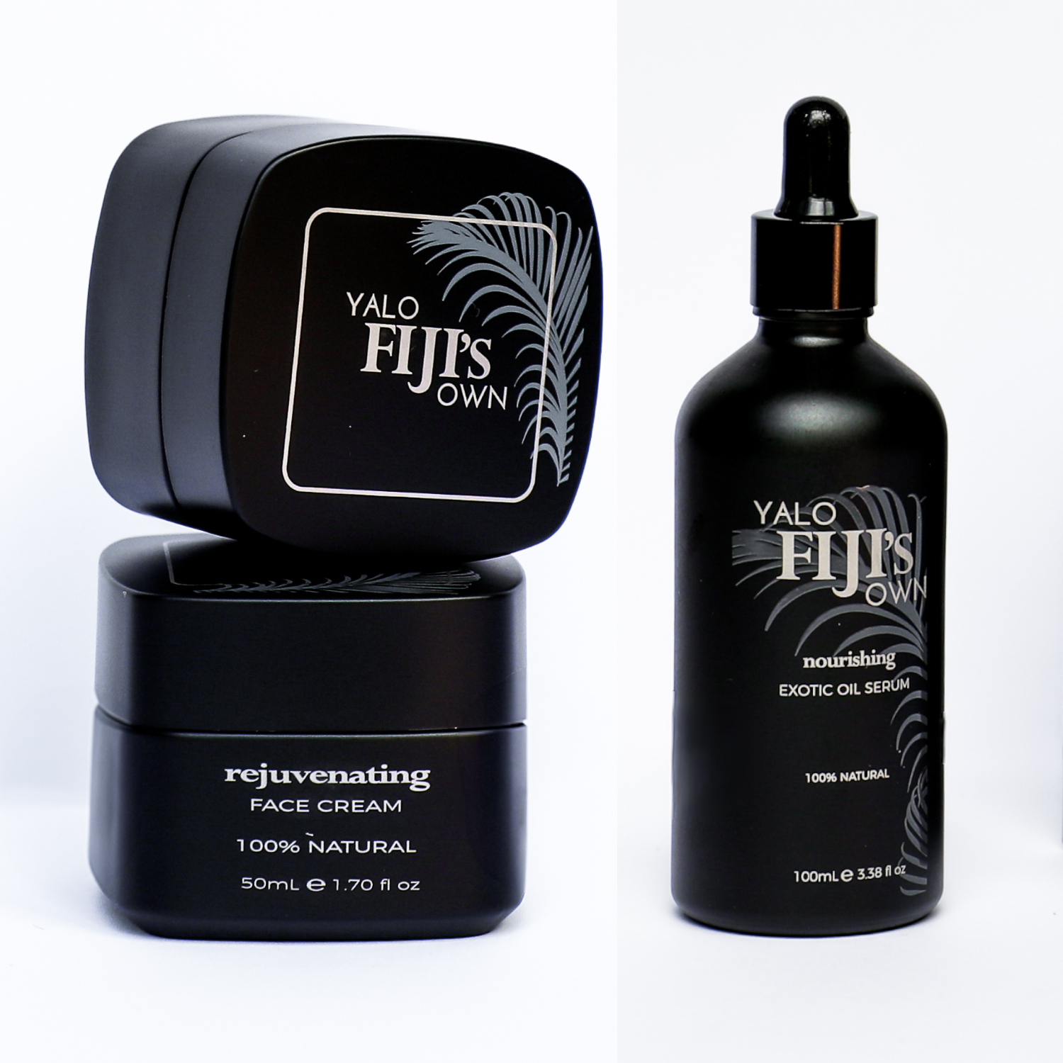 YaloFiji Glow Duo Bundle - Face Cream and Exotic Oil Serum natural skincare set