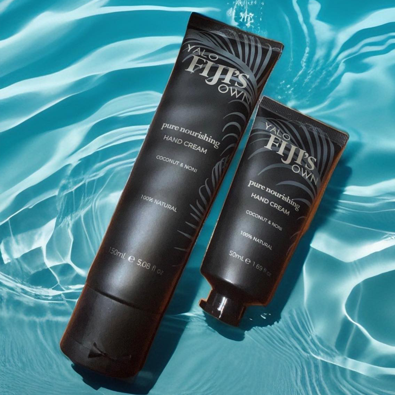 Yalo Fiji's Own Pure Nourishing Hand Cream 150ml and 50ml — natural hand cream duo with Fijian nut oils, made in Australia